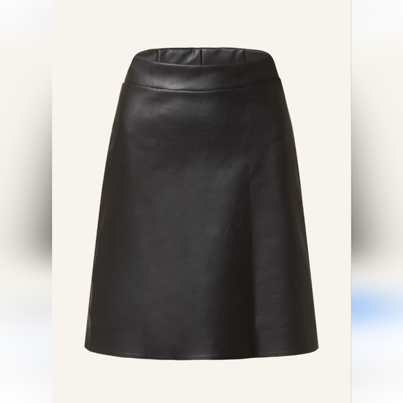 Wolford Faux Leather A-Line Skirt Size 4 - Picture 3 of 7